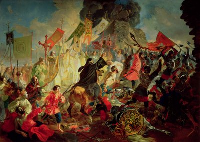 Re Stefano IV Batory che assedia Pskov nel 1581 da Karl Pavlovich Bryullov